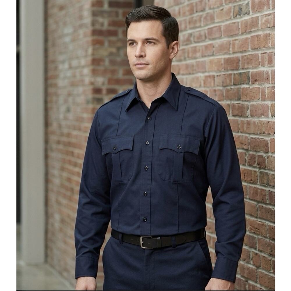 Elbeco Paragon Plus Navy Public Safety Security Uniform Tactical USA 16.5 34/35
